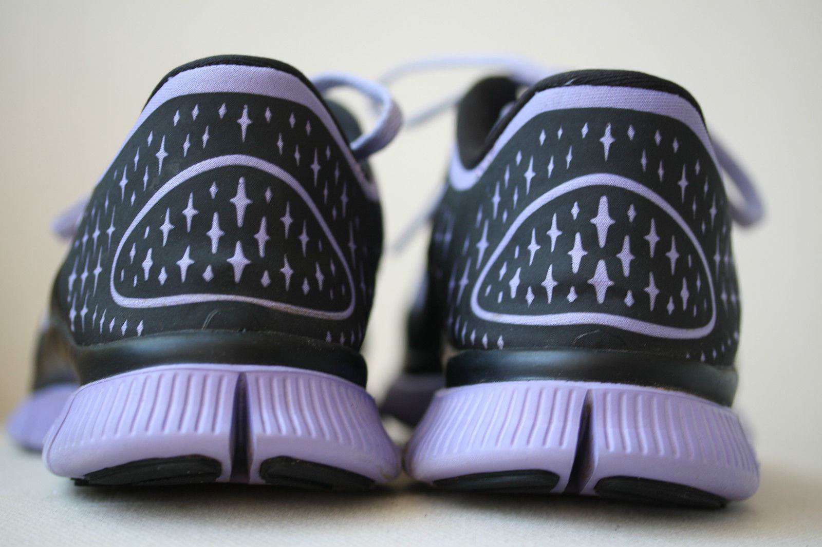 NIKE FREE RUN 5.0 BLACK/PURPLE TRAINERS 38.5 UK 5 US 7.5 - Image 3