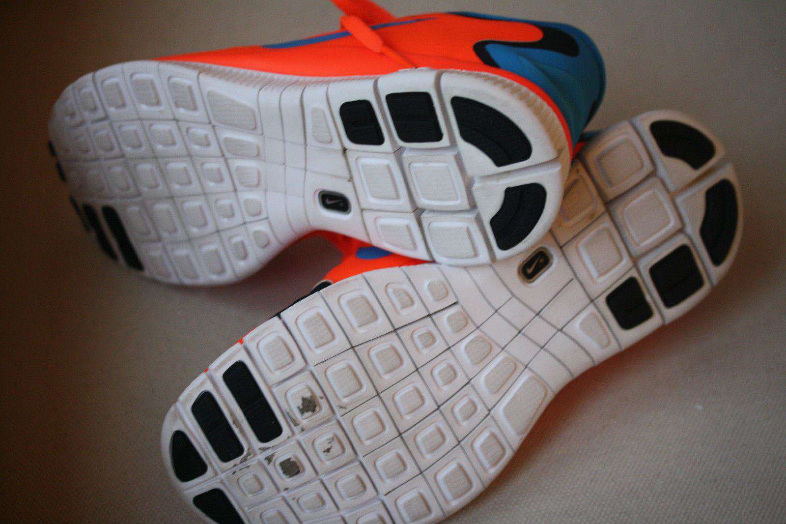 NIKE FREE RUN ID 5.0 NEON ORANGE TRAINERS EU 42 UK 7.5 US 8.5 - Image 3