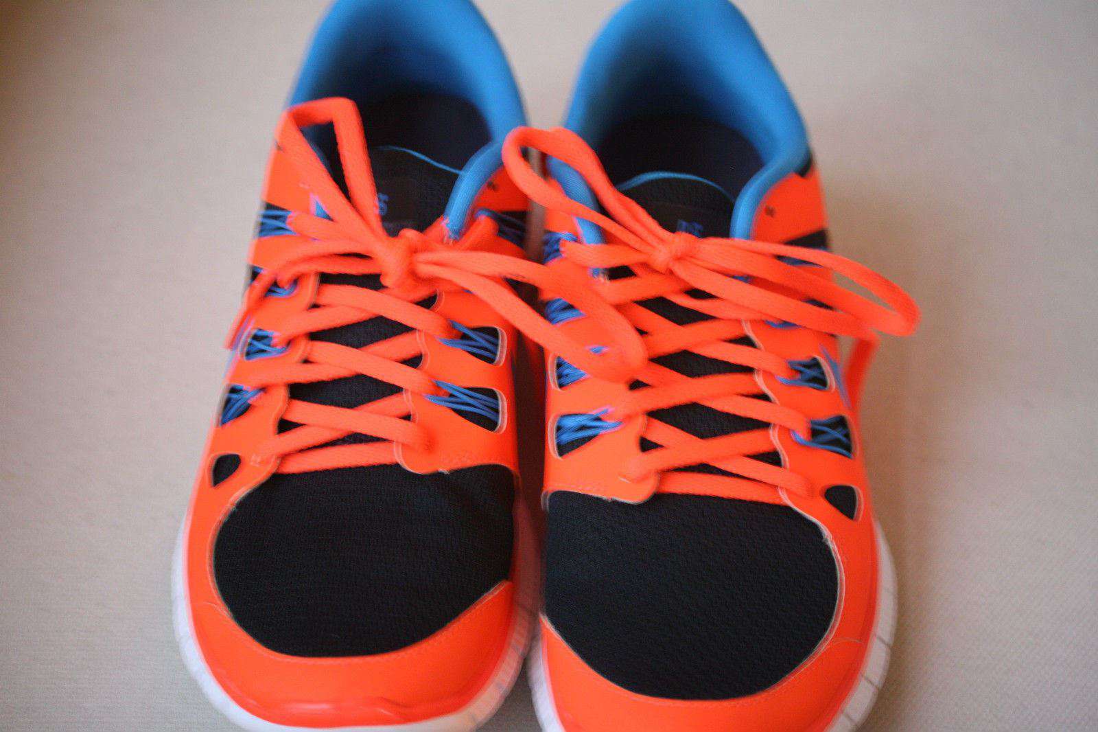 NIKE FREE RUN ID 5.0 NEON ORANGE TRAINERS EU 42 UK 7.5 US 8.5 - Image 5