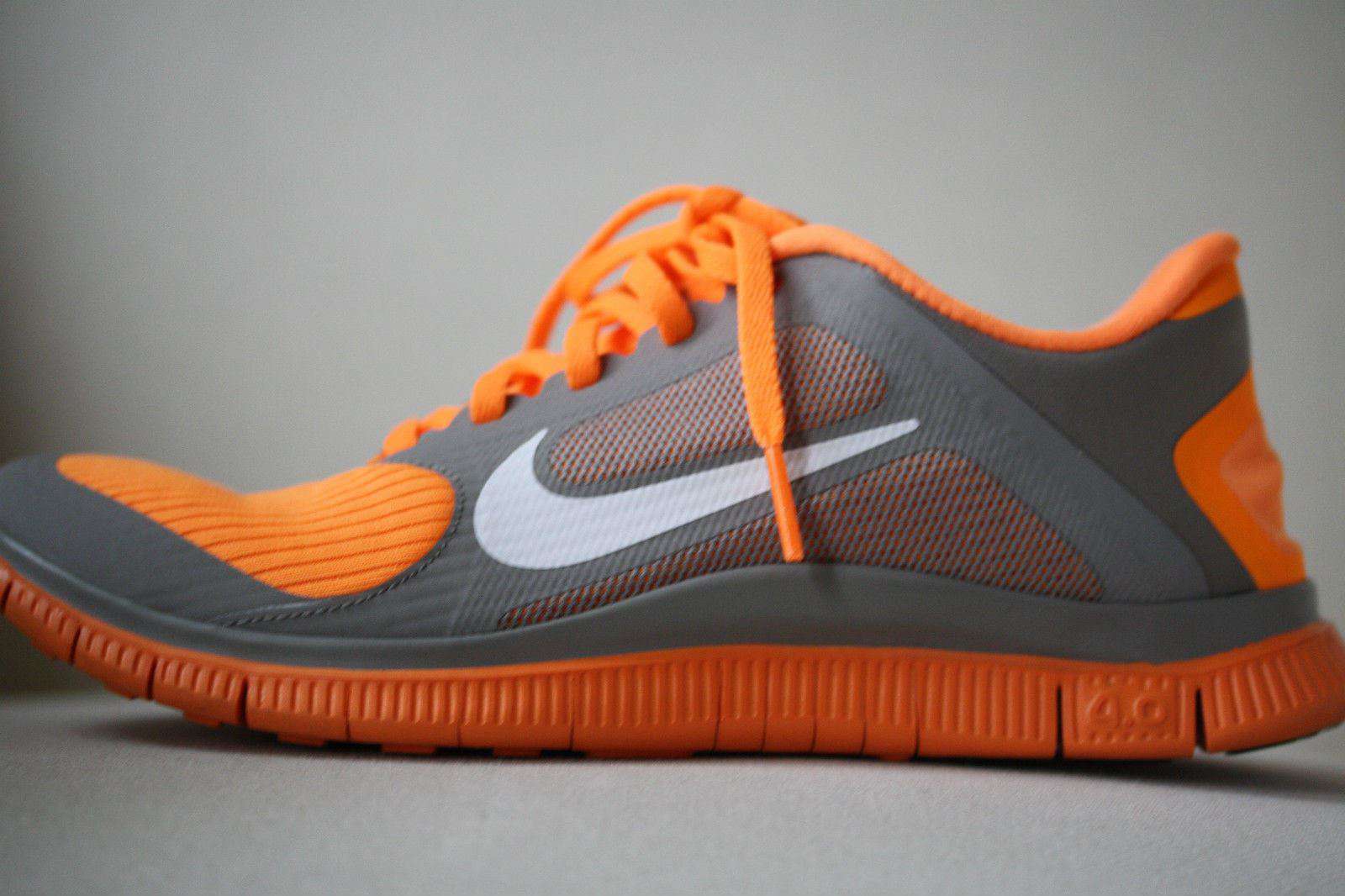 NIKE FREE RUNNING 4.0 V3 GREY CITRUS TRAINERS 38.5 UK 5 US 7.5 - Image 3