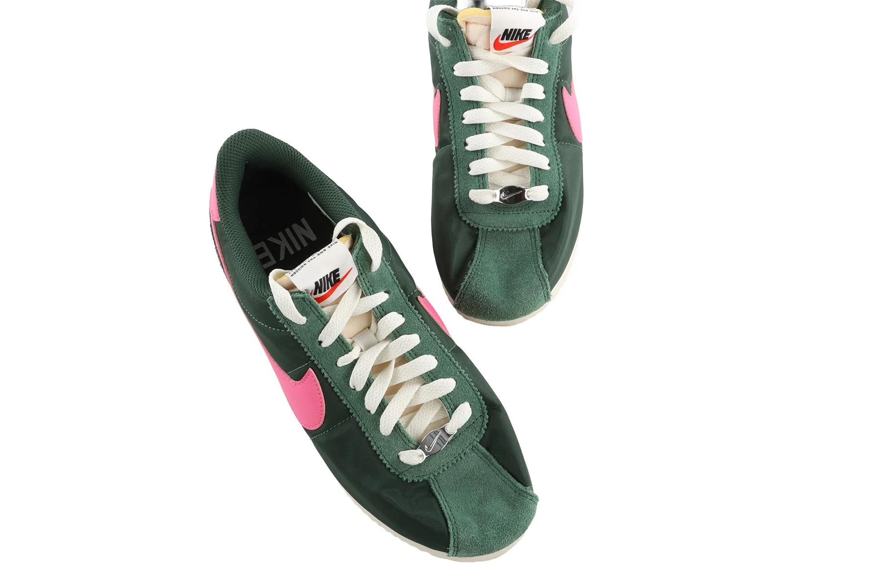 NIKE GREEN CORTEZ FIR PINKSICLE SNEAKERS EU 39 UK 5.5 US 8 - Image 4