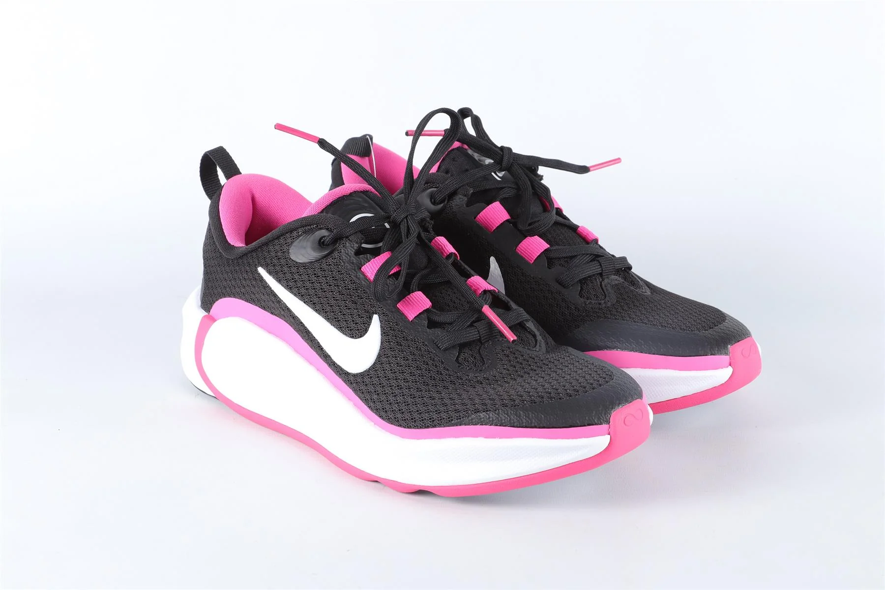 NIKE KIDS GIRLS INFINITY FLOW BLACK SNEAKERS EU 36.5 UK 4. US 4.5Y - Image 2