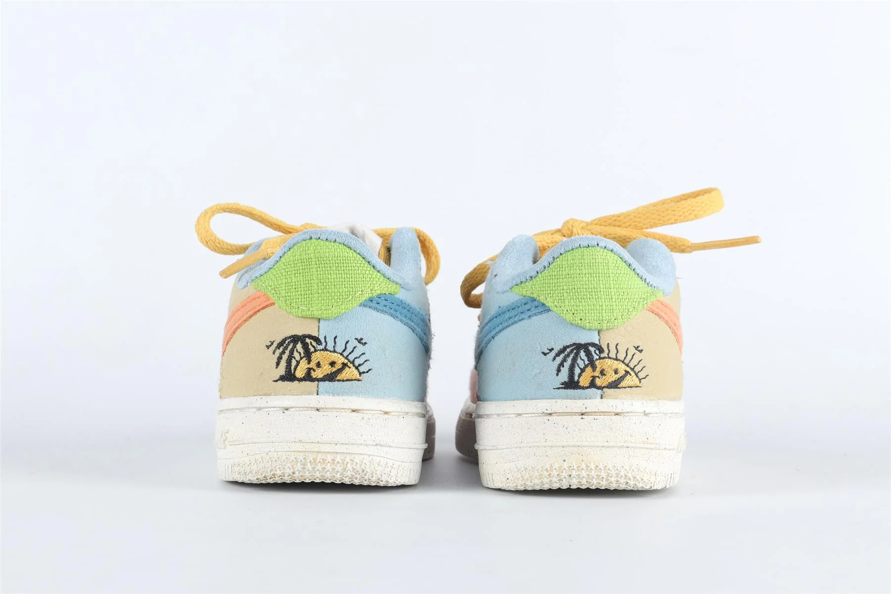 NIKE MULTICOLOURED KIDS AIR FORCE 1 SUN CLUB SNEAKERS EU 25 UK 7.5 US 8 - Image 5