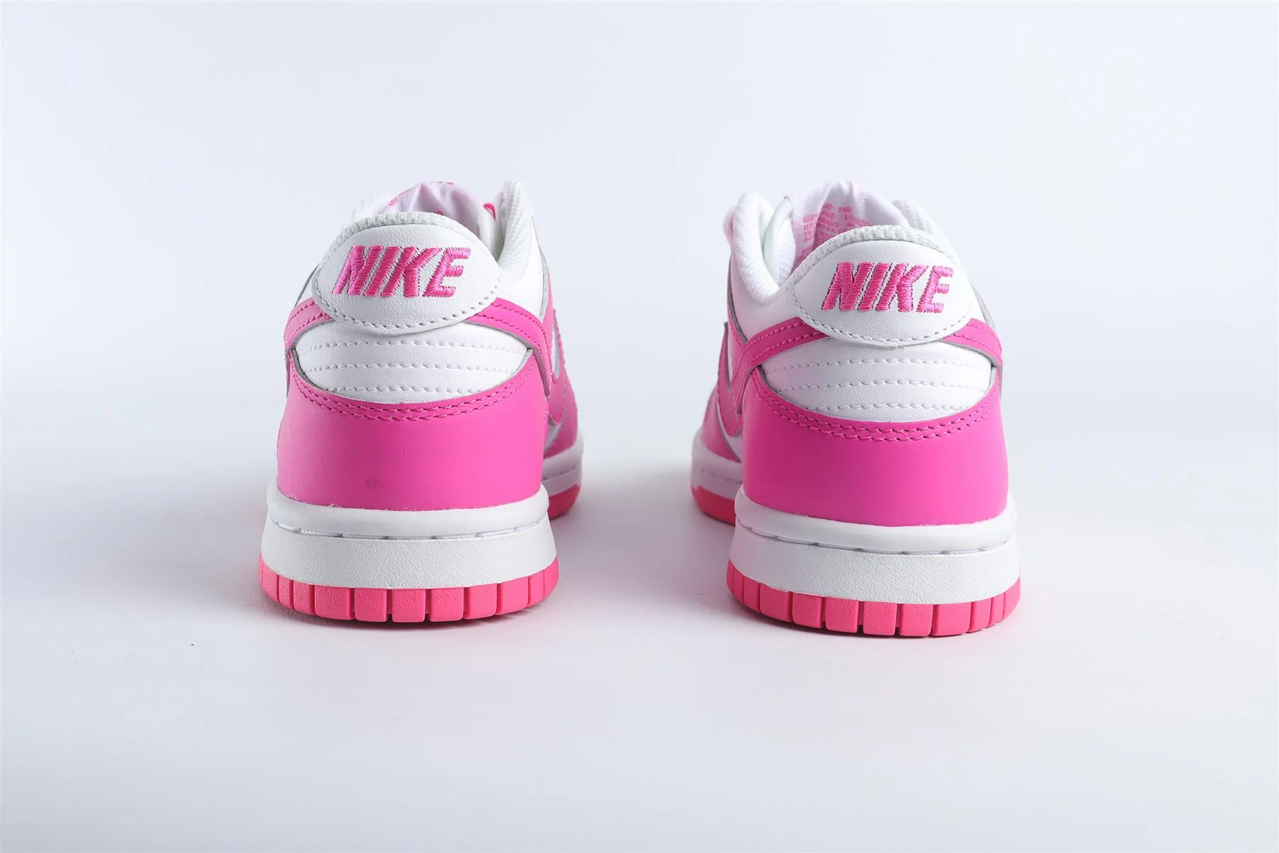 NIKE PINK KIDS LEATHER SNEAKERS EU 35.5 UK 3 US 3.5 - Image 5