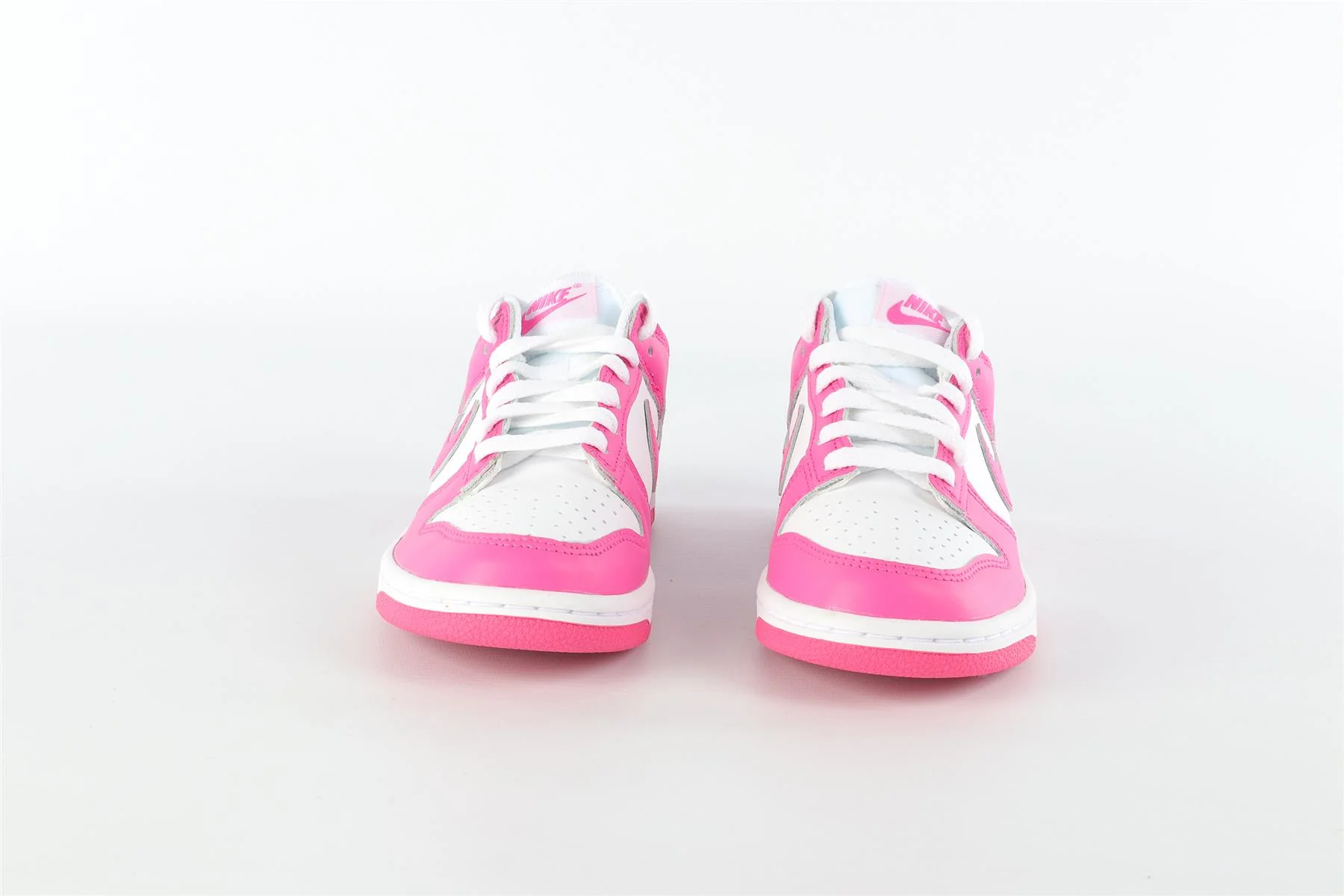 NIKE PINK LEATHER TRAINERS EU 37 UK 4 US 6.5 - Image 3