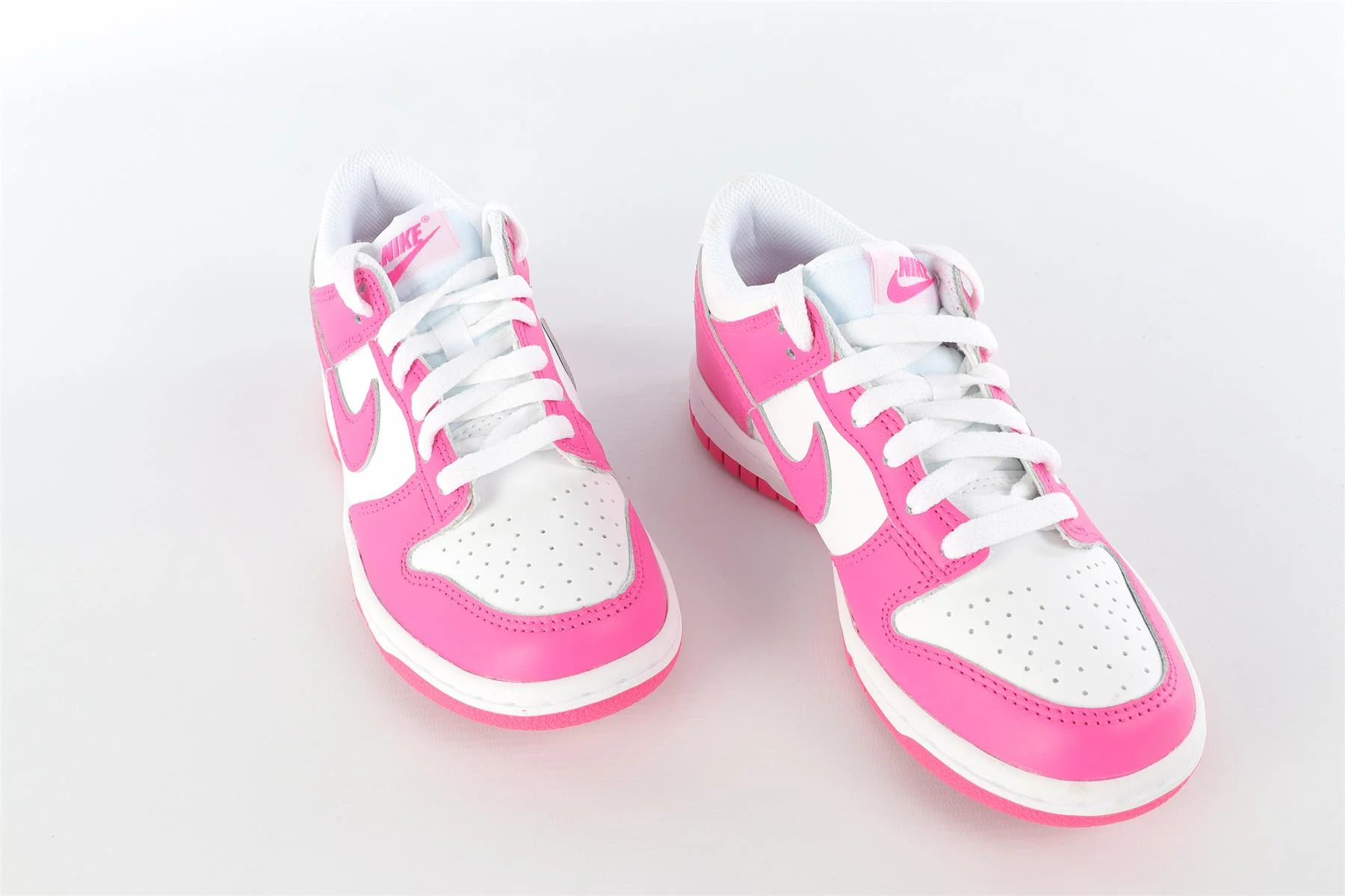 NIKE PINK LEATHER TRAINERS EU 37 UK 4 US 6.5 - Image 4