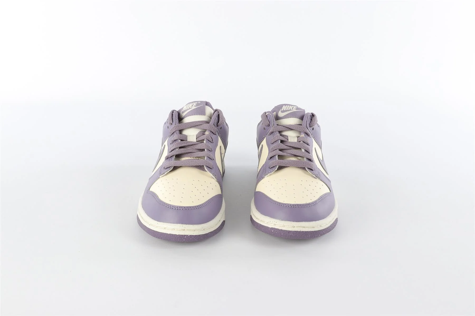 NIKE PURPLE LEATHER TRAINERS EU 35.5 UK 3 US 5 - Image 3