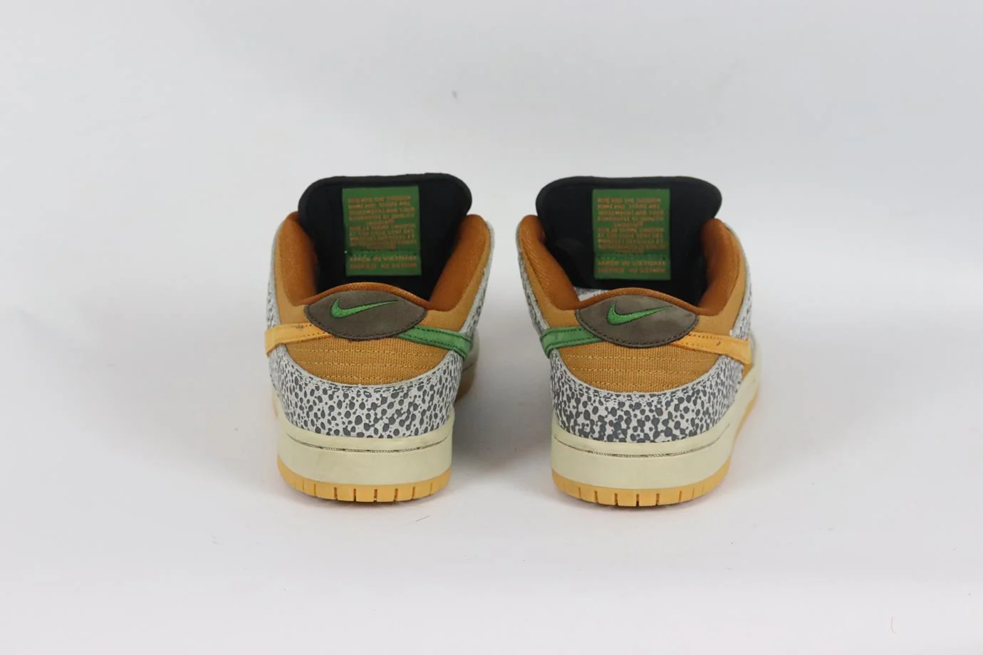 NIKE SB DUNK LOW PRO SAFARI FAUX LEATHER AND CANVAS SNEAKERS EU 39 UK 6 US 6.5 - Image 4