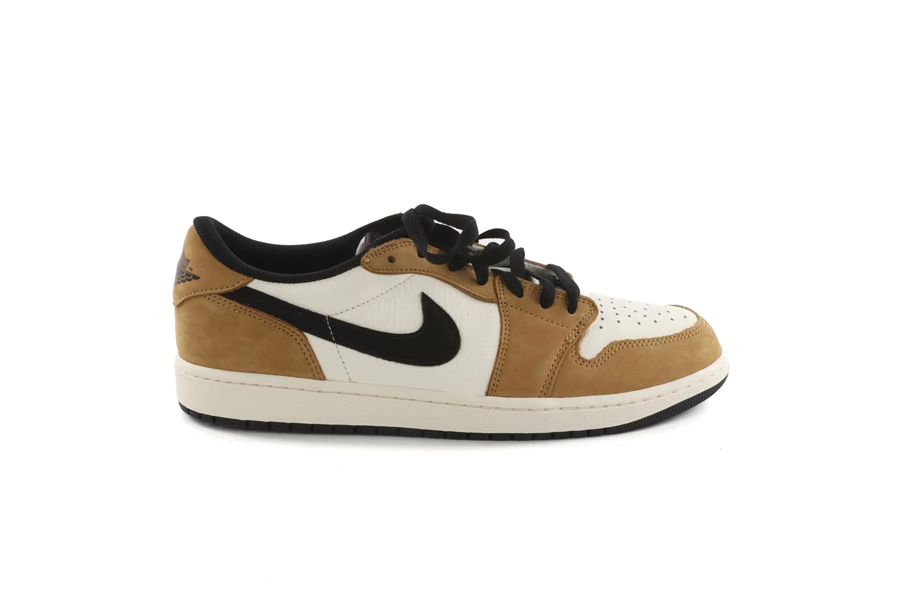 NIKE TAN MEN'S AIR JORDAN ONE ROOKIE OF THE YEAR LEATHER SNEAKERS EU 47.5 UK 12 US 13 - Image 2