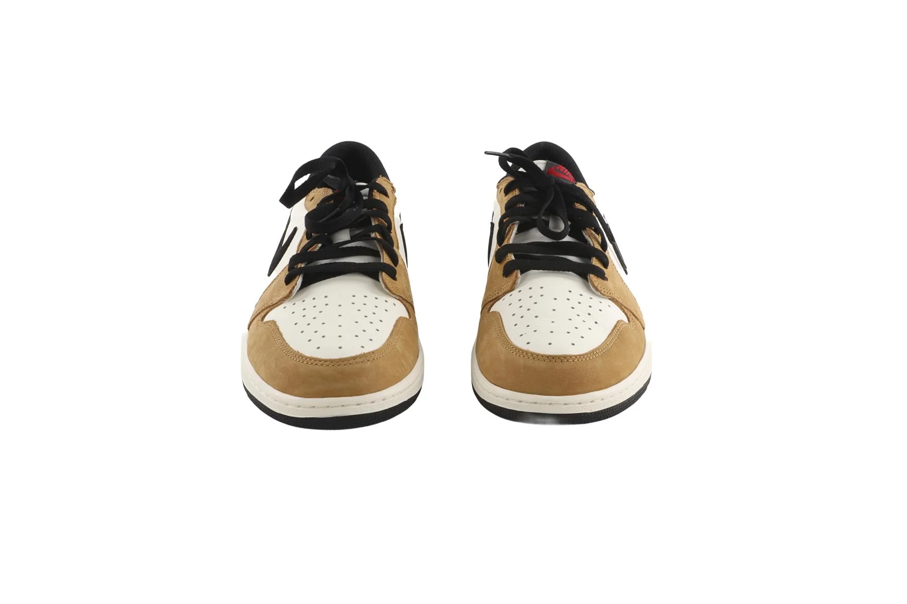 NIKE TAN MEN'S AIR JORDAN ONE ROOKIE OF THE YEAR LEATHER SNEAKERS EU 47.5 UK 12 US 13 - Image 3