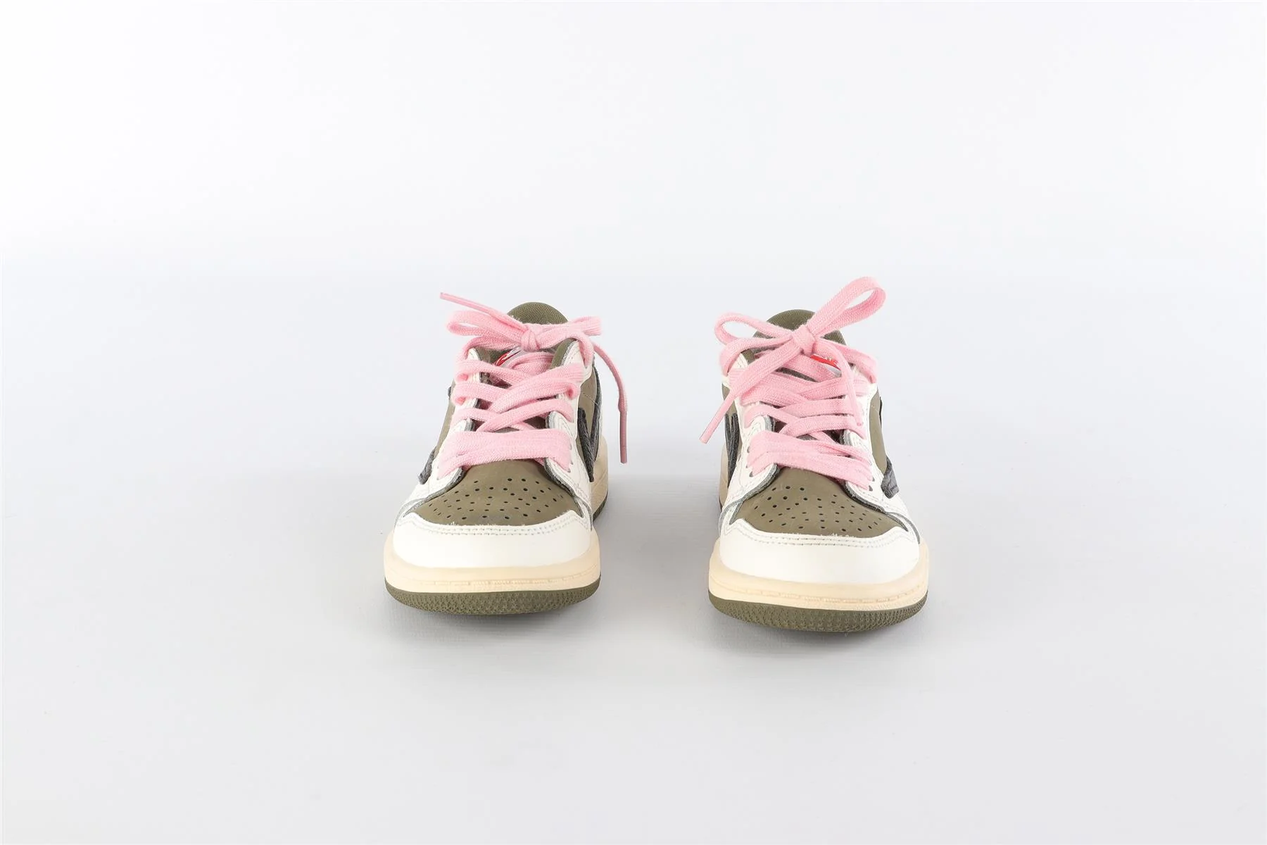 NIKE + TRAVIS SCOTT GIRLS AIR JORDAN REVERSE MEDIUM OLIVE SNEAKERS EU 29 UK 10.5 US 11.5 - Image 3