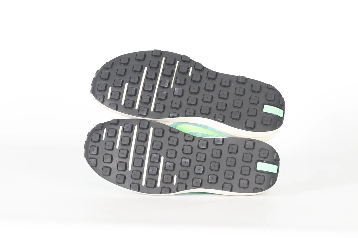 NIKE WAFFLE ONE BLEACHED AQUA LIME GLOW MESH SNEAKERS EU 38 UK 5 US 8 - Image 5