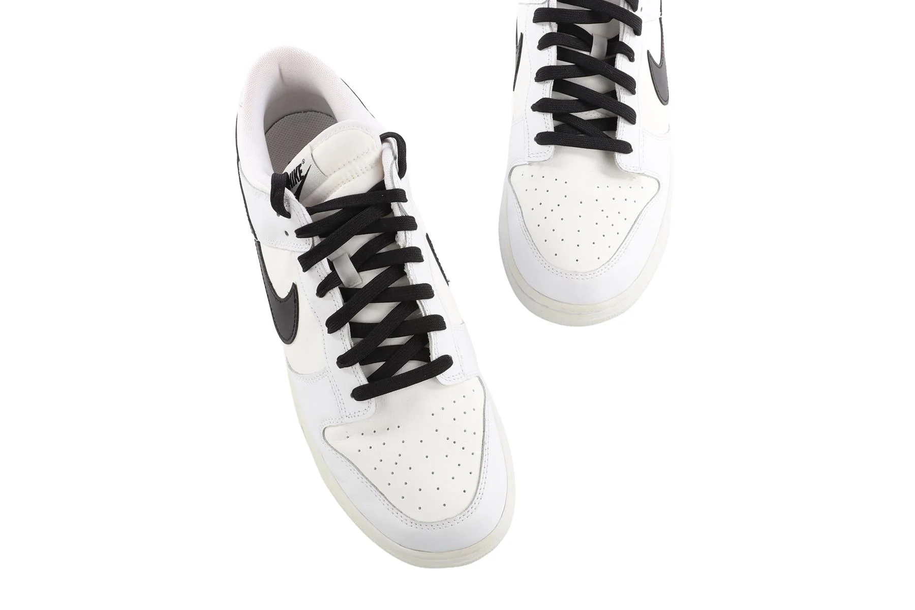 NIKE WHITE DUNK LOW REVERSE LOW MEN'S LEATHER SNEAKERS EU 47.5 UK 12 US 13 - Image 4