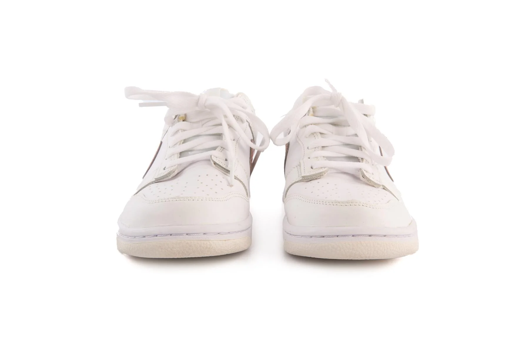 NIKE WHITE LEATHER SNEAKERS EU 39 UK 6 US 6.5 - Image 3