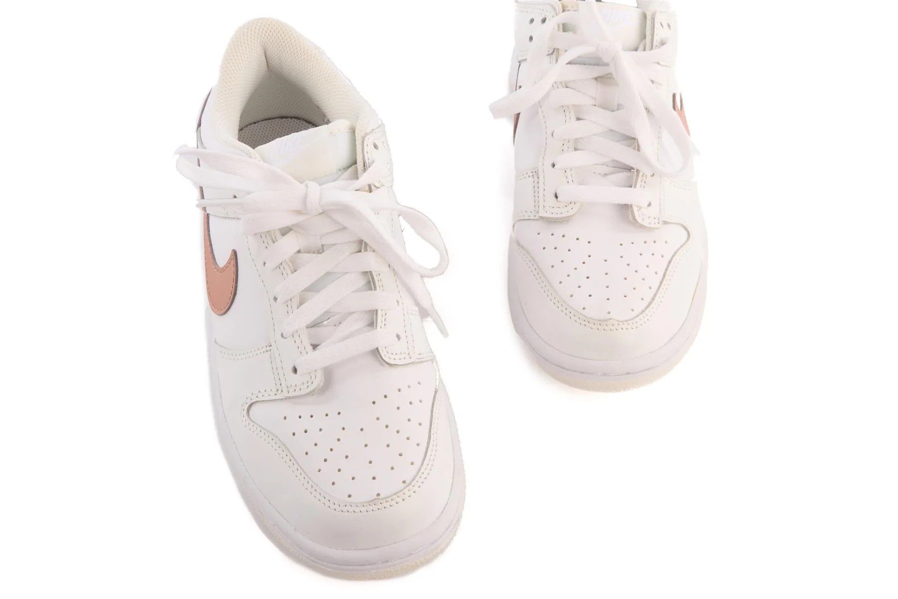 NIKE WHITE LEATHER SNEAKERS EU 39 UK 6 US 6.5 - Image 4