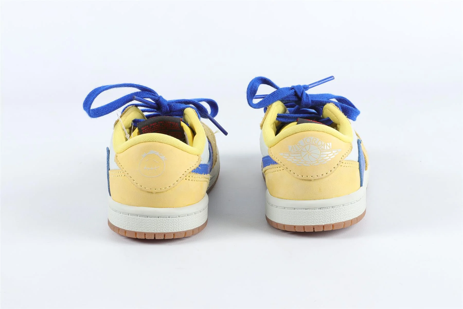 NIKE + TRAVIS SCOTT YELLOW KIDS AIR JORDAN 1 CANARY SNEAKERS EU 27 UK 9.5 US 10 - Image 5