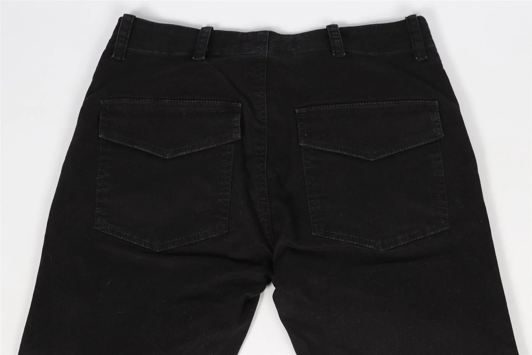 NILI LOTAN BLACK COTTON BLEND TAPERED PANTS US 0 UK 4 - Image 5