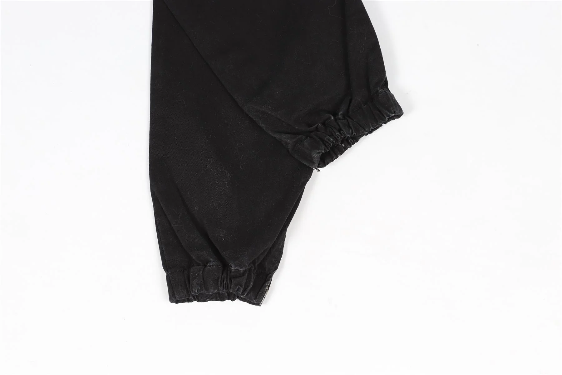 NILI LOTAN BLACK COTTON BLEND TAPERED PANTS US 0 UK 4 - Image 6