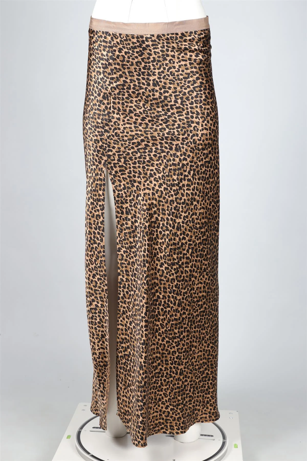 NILI LOTAN BROWN SILK MAXI SKIRT US 10 UK 14 - Image 2