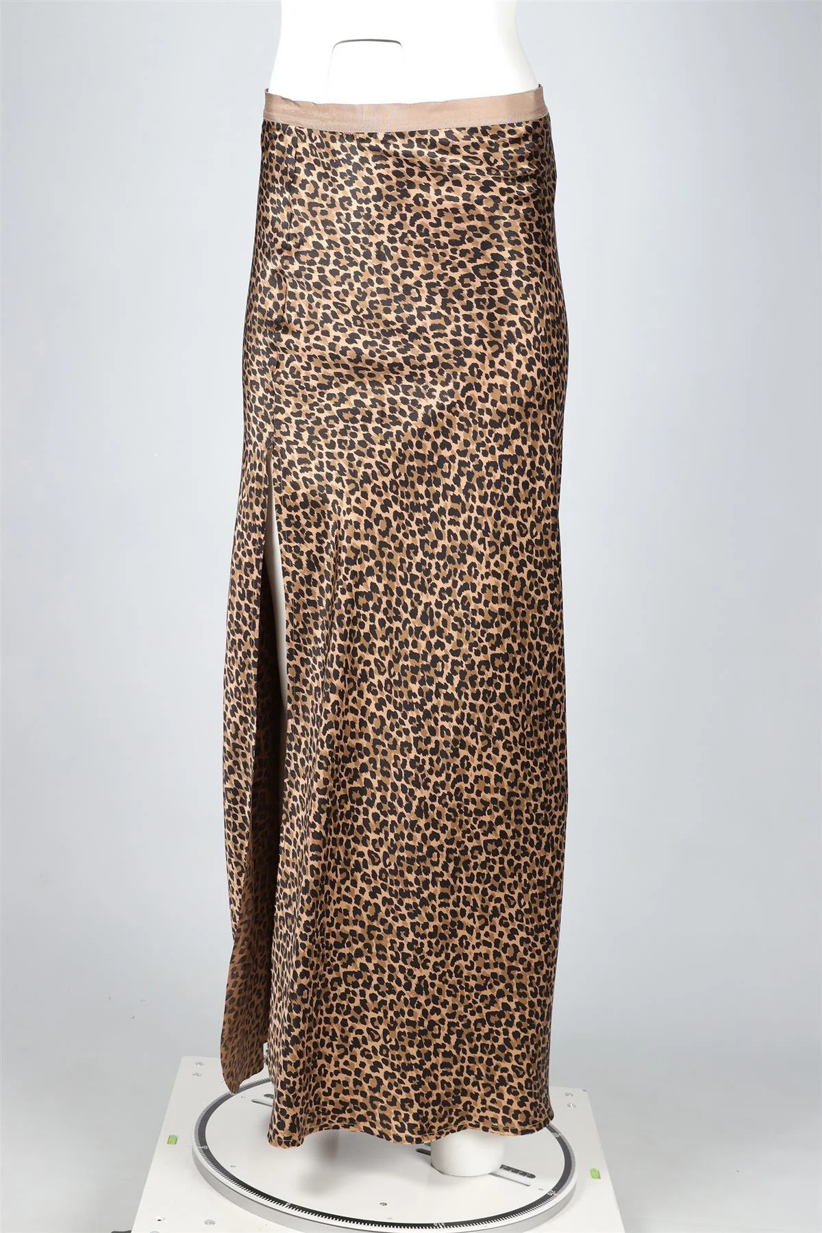 NILI LOTAN BROWN SILK MAXI SKIRT US 10 UK 14 - Image 3