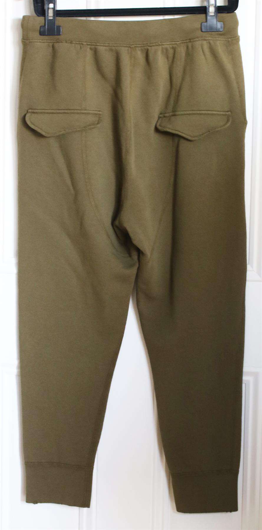 NILI LOTAN NOLAN DISTRESSED COTTON JERSEY TRACK PANTS MEDIUM - Image 3