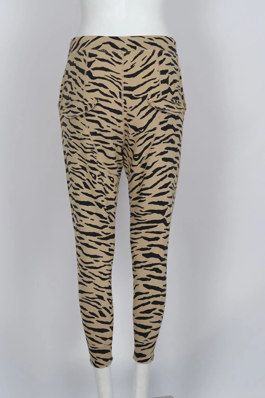 NILI LOTAN PRINTED COTTON JERSEY TRACK PANTS SMALL - Image 4
