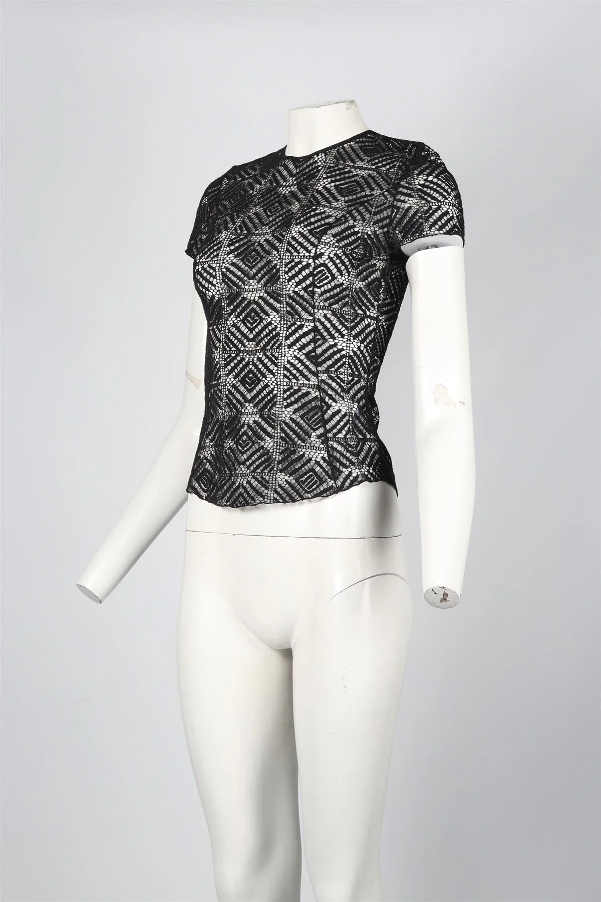 NINA RICCI LACE TOP FR 34 UK 6 - Image 3