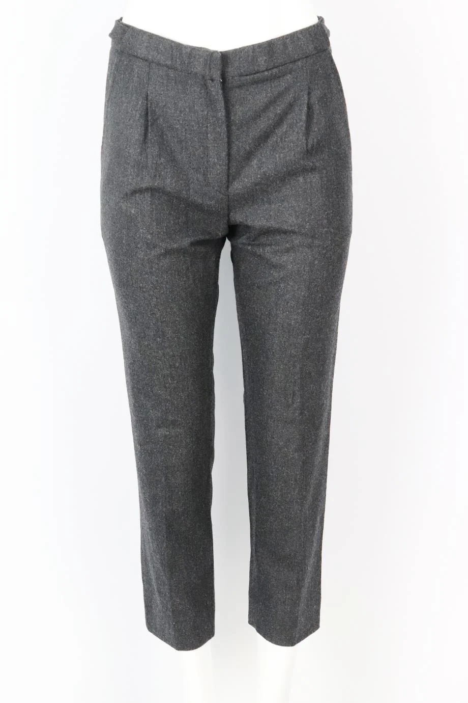 NINA RICCI WOOL AND CASHMERE BLEND STRAIGHT LEG PANTS FR 36 UK 8 - Image 2