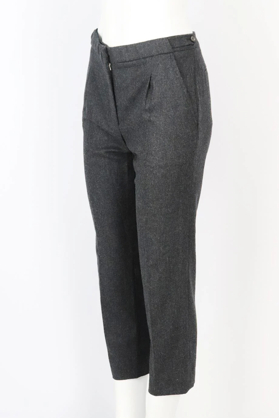 NINA RICCI WOOL AND CASHMERE BLEND STRAIGHT LEG PANTS FR 36 UK 8 - Image 3