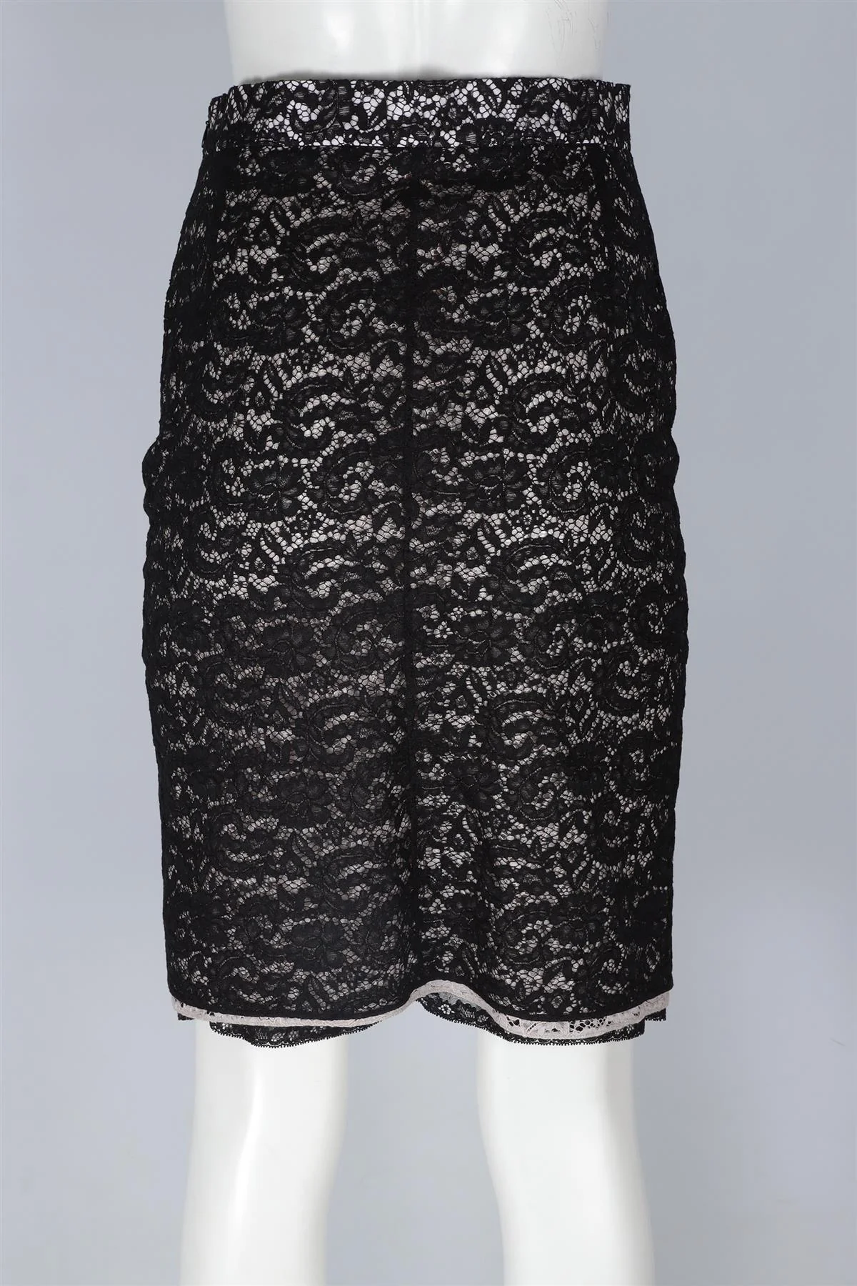 NO.21 BLACK LACE MIDI SKIRT IT 42 UK 10 - Image 4