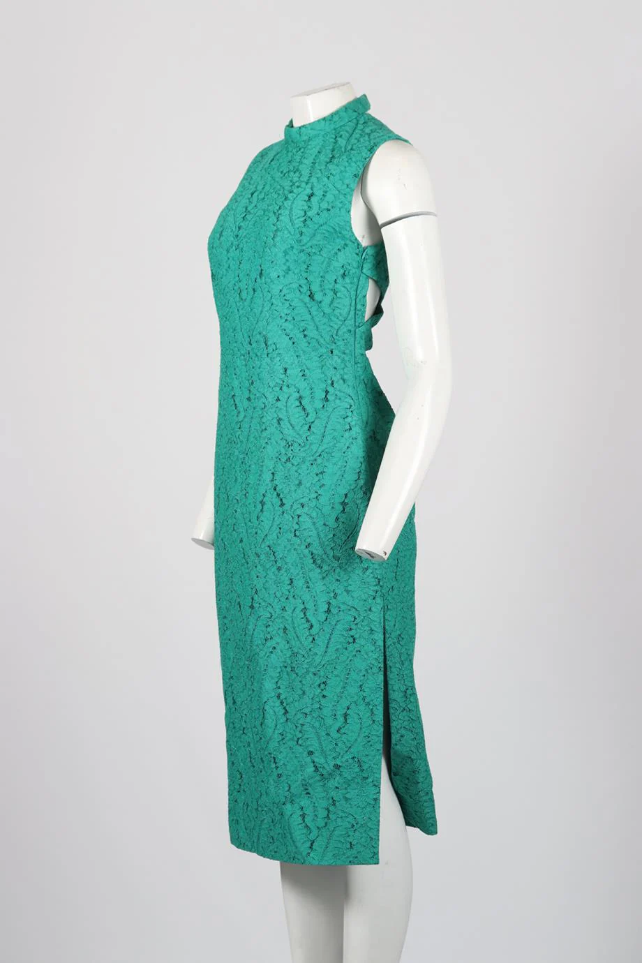 No. 21 LACE AND COTTON BLEND MIDI DRESS IT 42 UK 10 - Image 3