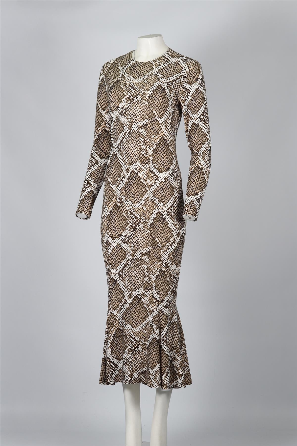 NORMA KAMALI JERSEY MAXI DRESS MEDIUM - Image 3