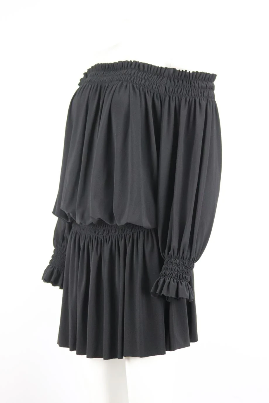 NORMA KAMALI OFF THE SHOULDER JERSEY MINI DRESS SMALL - Image 2