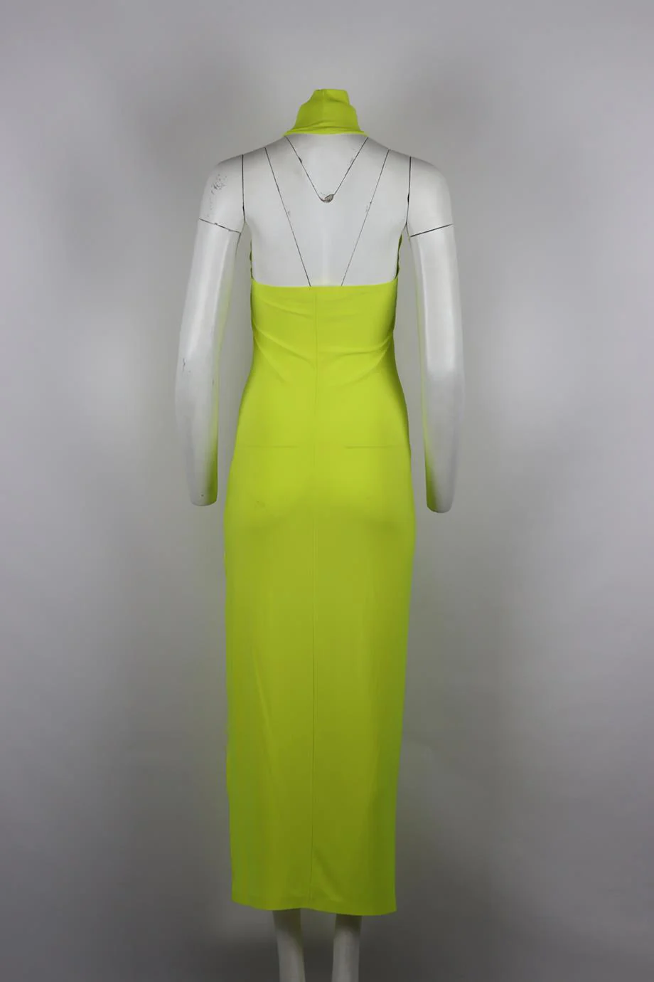 NORMA KAMALI STRETCH JERSEY TURTLENECK MAXI DRESS SMALL - Image 4