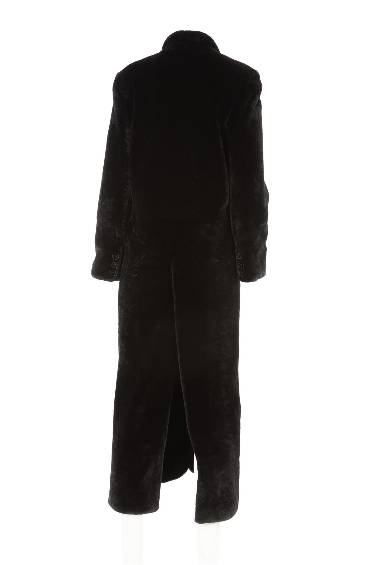 NOUR HAMMOUR BLACK RAYA SHEARLING COAT FR 36 UK 8 - Image 4