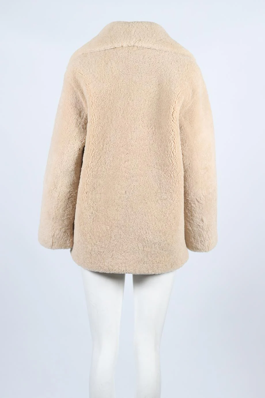 NOUR HAMMOUR SHEARLING JACKET FR 36 UK 8 - Image 4