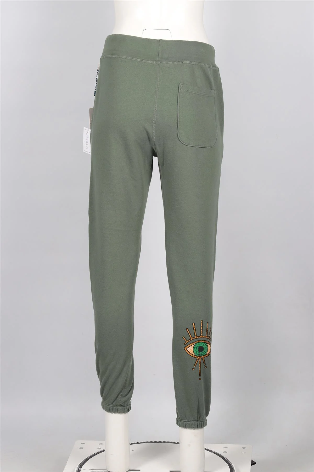 NSF + JACQUIE AICHE GREEN COTTON TRACK PANTS SMALL - Image 4