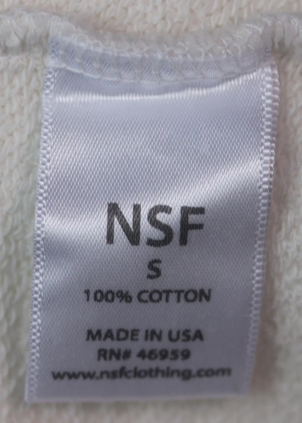 NSF PRINTED COTTON JERSEY SWEATSHIRT SMALL - Image 6