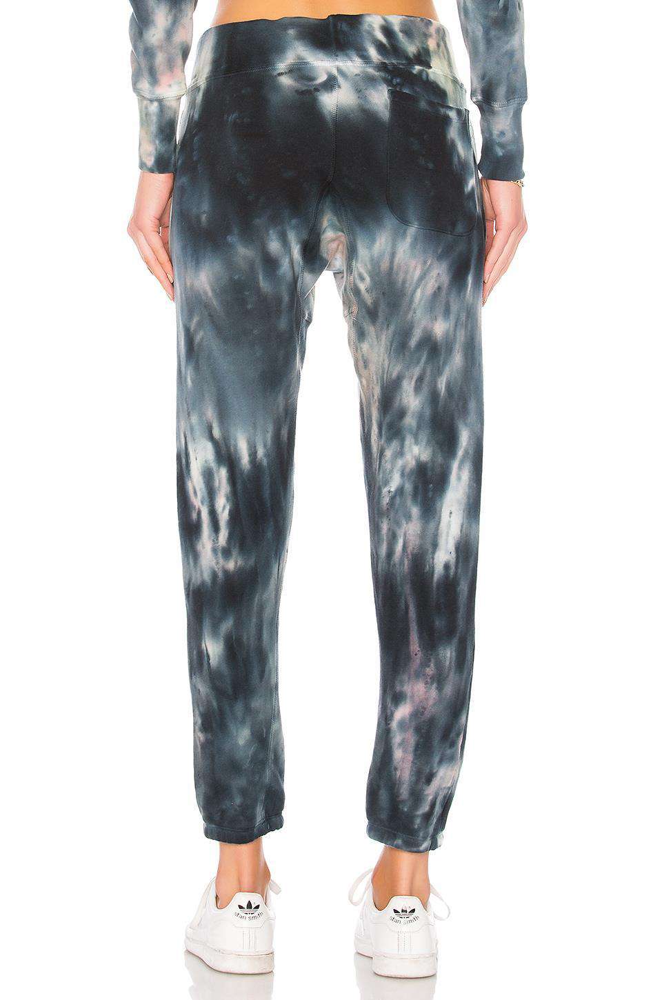NSF SAYDE TIE DYE COTTON JERSEY TRACK PANTS SMALL - Image 2