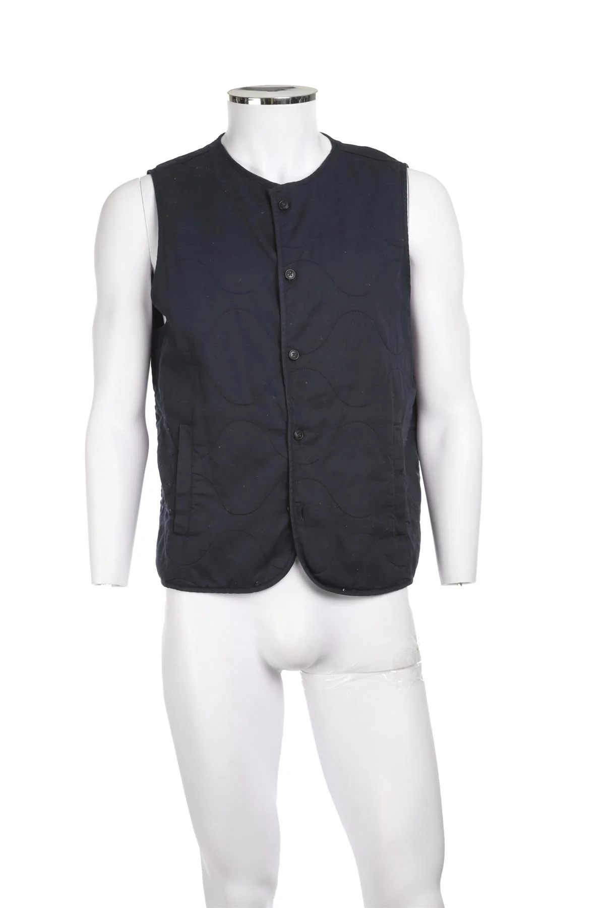 OCTOBRE BLUE MENS COTTON GILET MEDIUM - Image 2