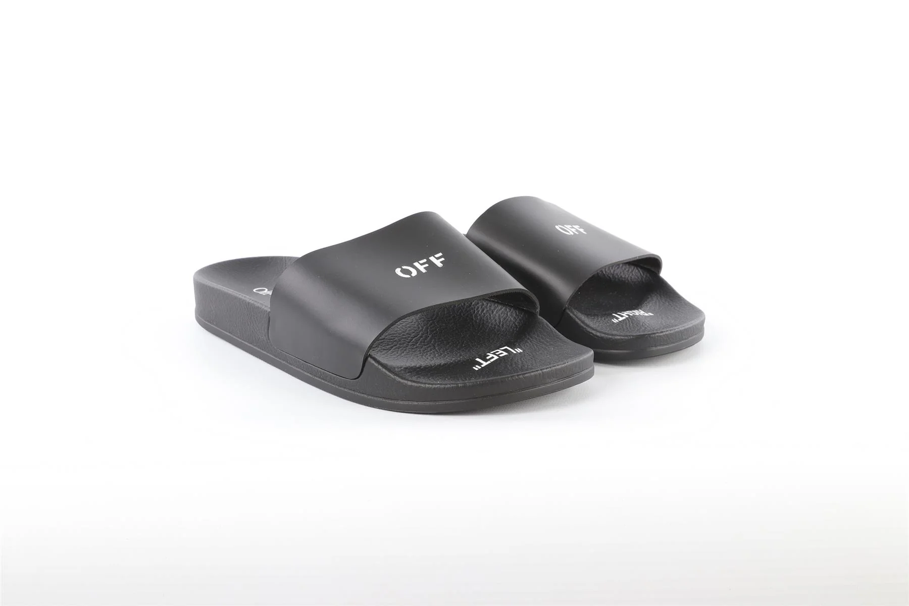 OFF-WHITE BLACK KIDS BOYS SLIDES EU 37 UK 4 US 4.5 - Image 2