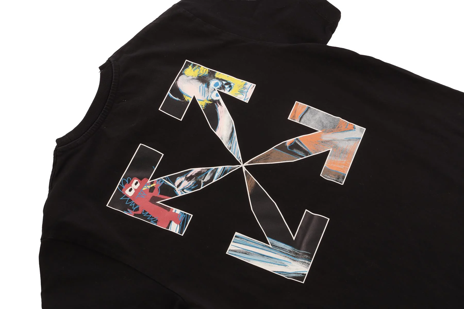 OFF-WHITE BLACK KIDS BOYS T-SHIRT 10 YEARS - Image 5