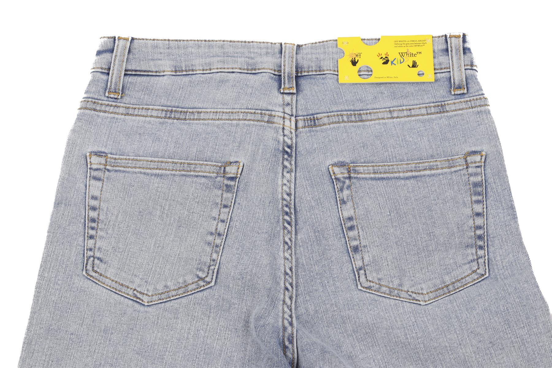 OFF-WHITE BLUE KIDS BOYS SHORTS 10 YEARS - Image 5