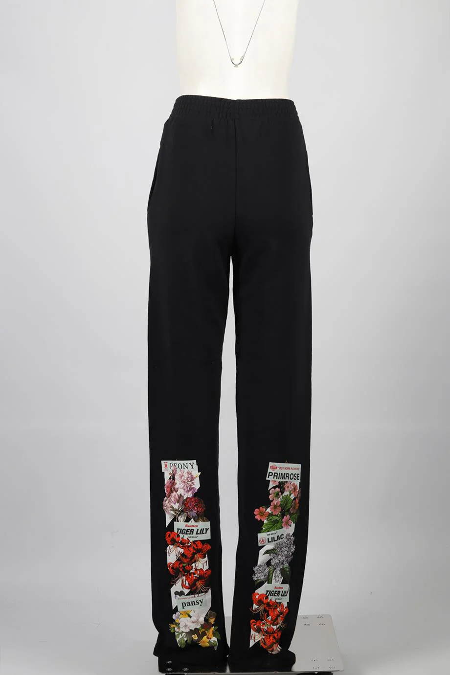 OFF-WHITE C/O VIRGIL ABLOH COTTON WIDE LEG PANTS SMALL - Image 4