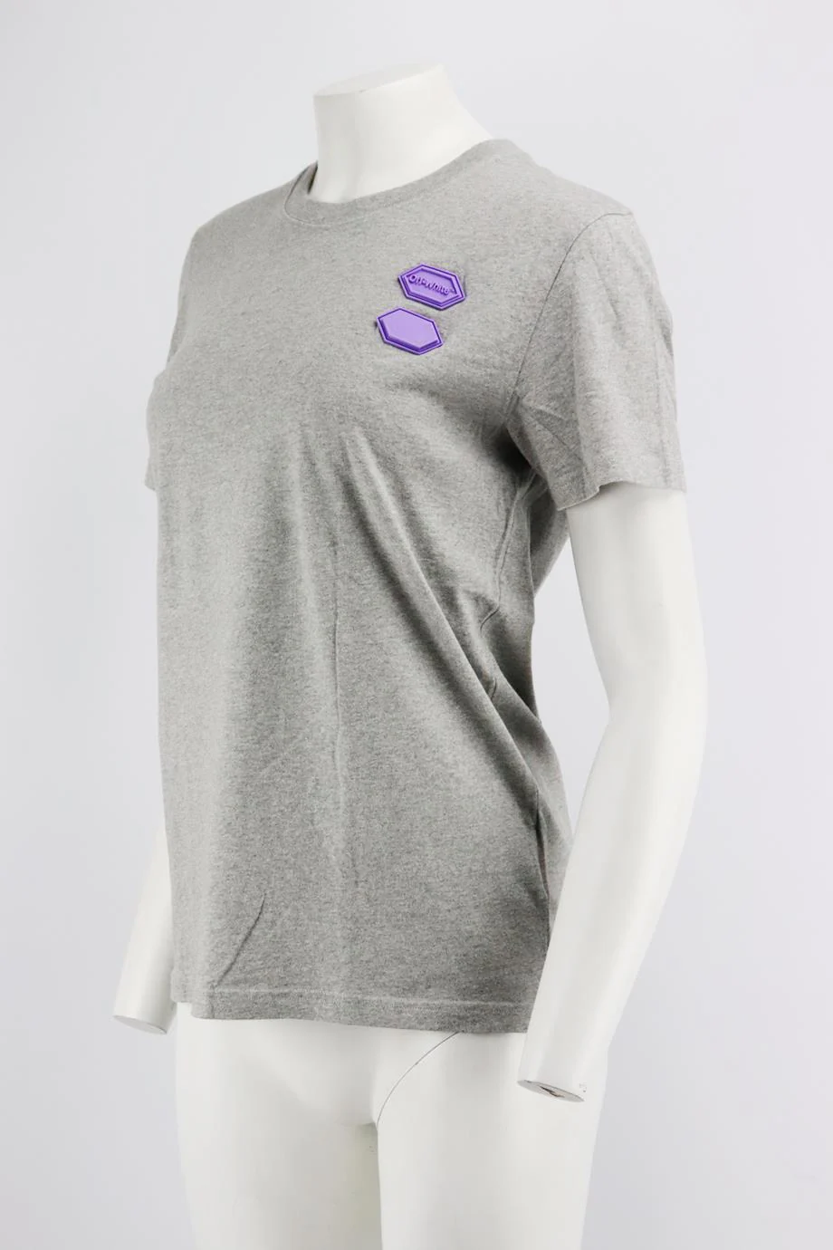 OFF-WHITE C/O VIRGIL ABLOH PRINTED COTTON JERSEY T-SHIRT SMALL - Image 3