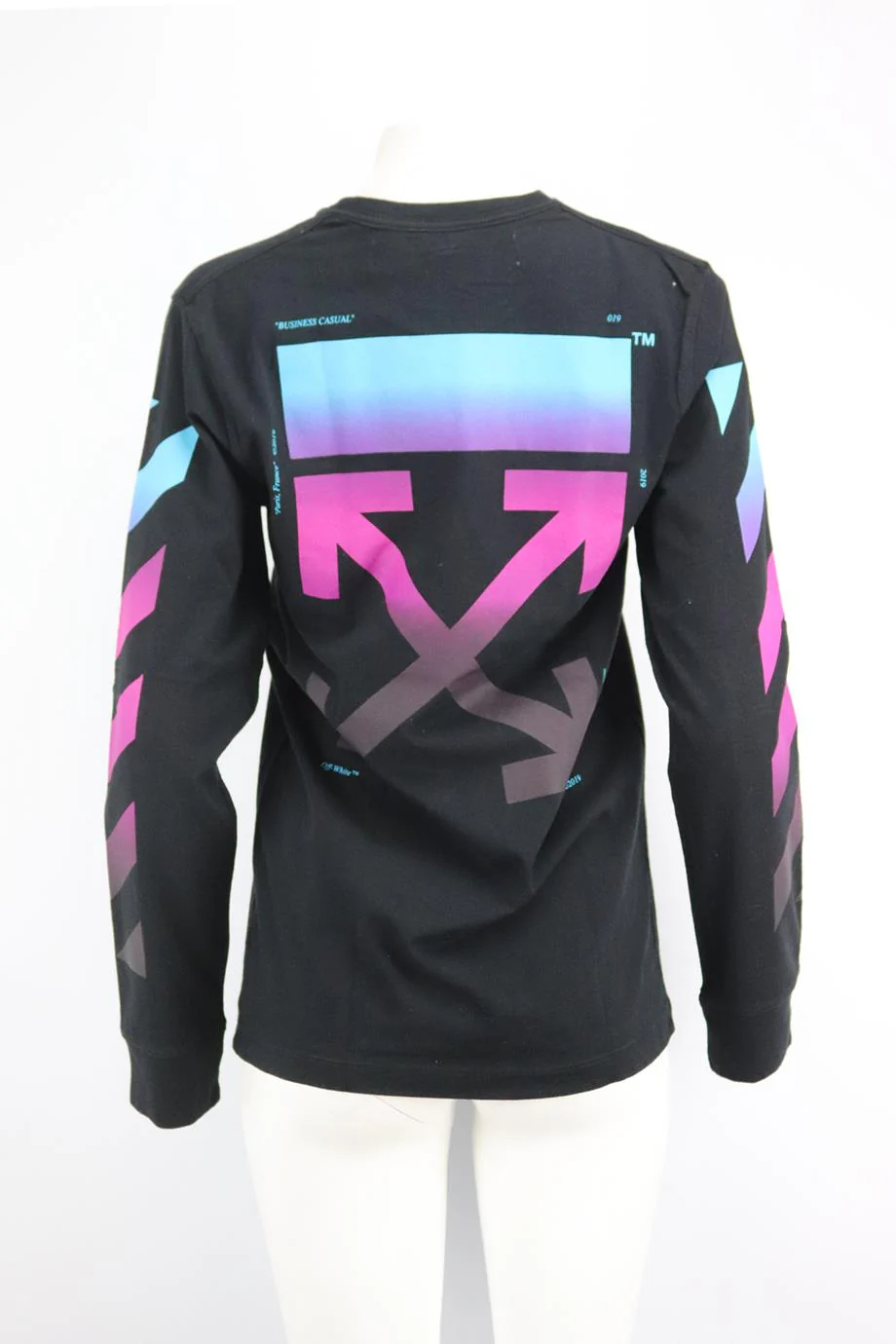 OFF-WHITE C/O VIRGIL ABLOH PRINTED COTTON JERSEY TOP SMALL - Image 4