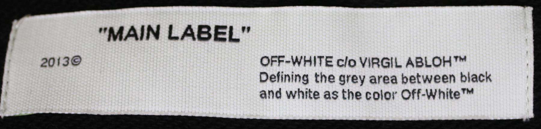 OFF-WHITE C/O VIRGIL ABLOH PRINTED COTTON JERSEY ZIP UP HOODIE MEDIUM - Image 5