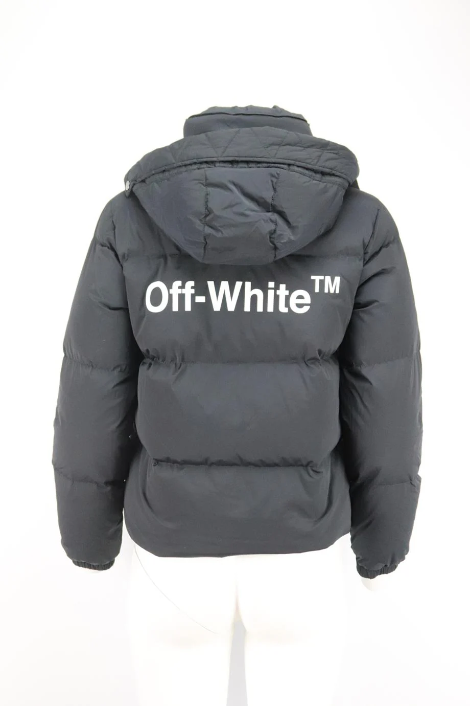 OFF-WHITE C/O VIRGIL ABLOH PRINTED QUILTED SHELL DOWN JACKET IT 38 UK 6 - Image 4