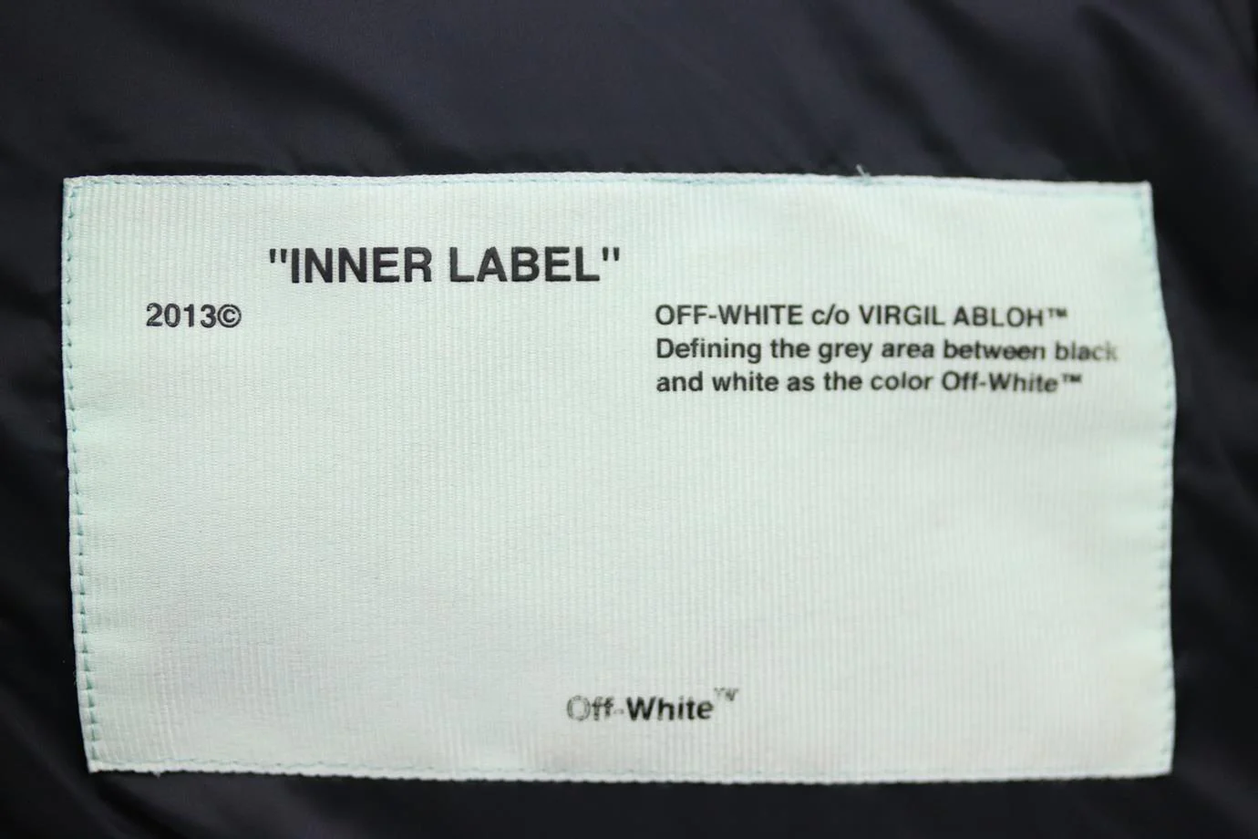 OFF-WHITE C/O VIRGIL ABLOH PRINTED QUILTED SHELL DOWN JACKET IT 38 UK 6 - Image 5