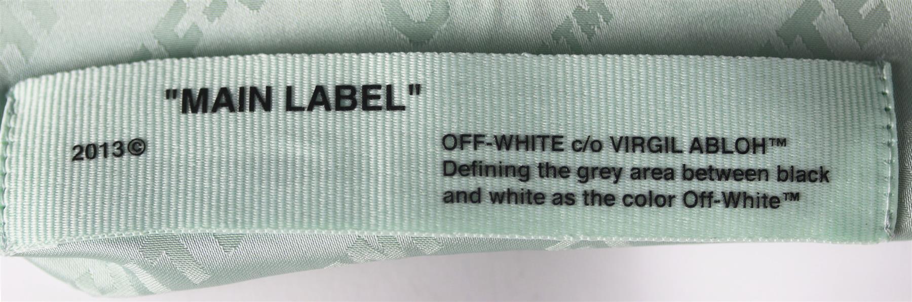 OFF-WHITE C/O VIRGIL ABLOH SATIN JACQUARD STRAIGHT LEG PANTS IT 40 UK 8 - Image 5